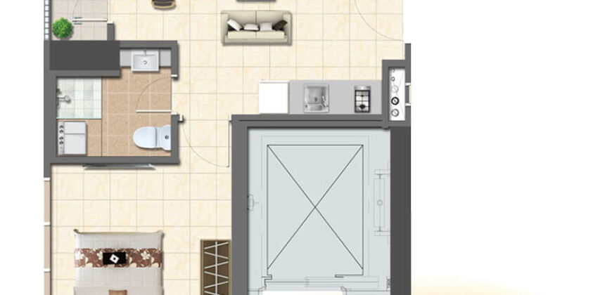 LRT CITY Ciracas – 1 BR Corner